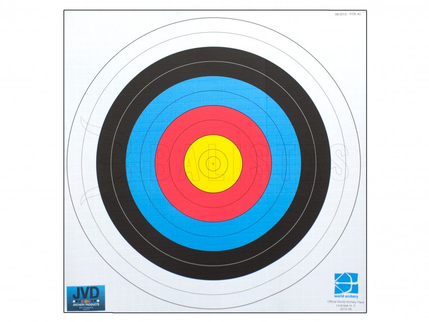 Papieren schietschijf 80x80cm