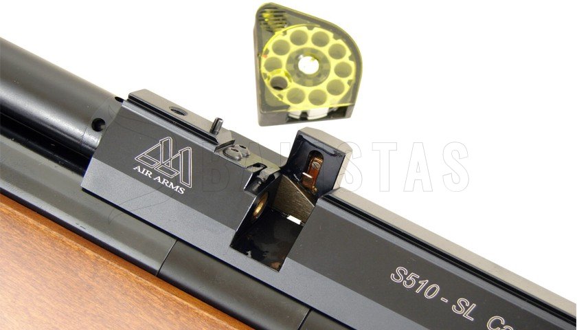 Luchtbuks Air Arms S510 4,5mm Walnoot Links