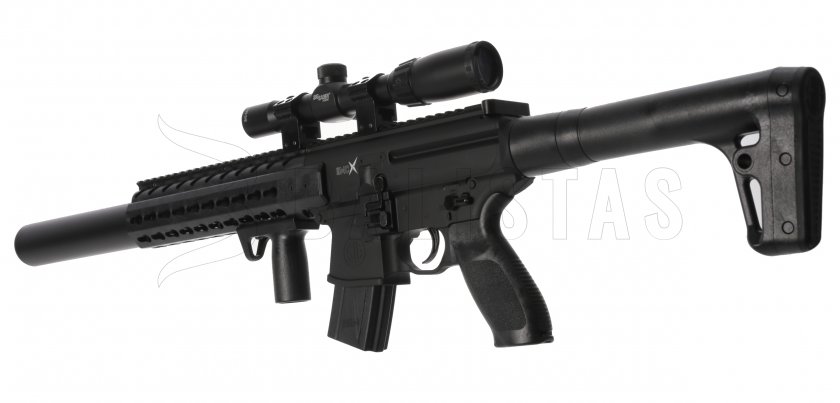 Luchtbuks Sig Sauer MCX 4,5mm met richtkijker
