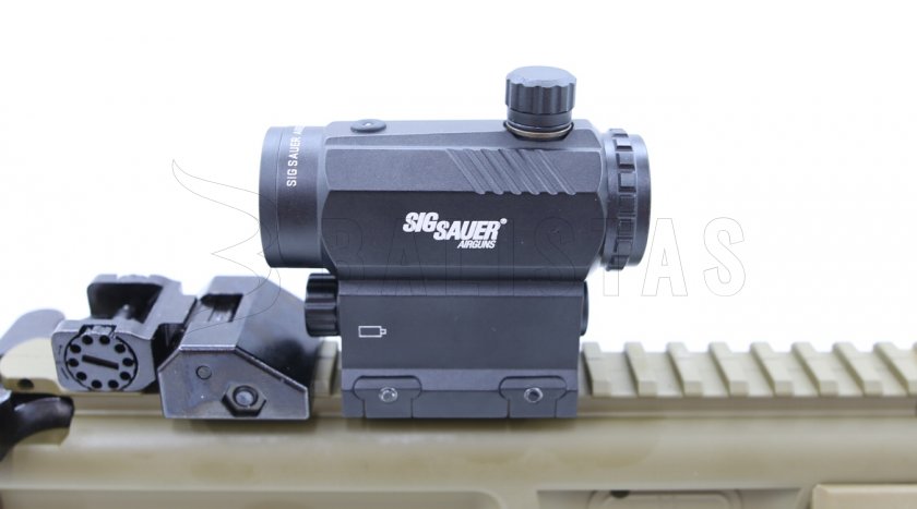 Luchtbuks Sig Sauer MPX 4,5mm FDE Sand met collimator