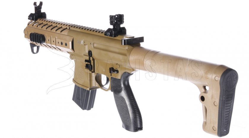 Luchtbuks Sig Sauer MPX 4,5mm FDE Sand met collimator