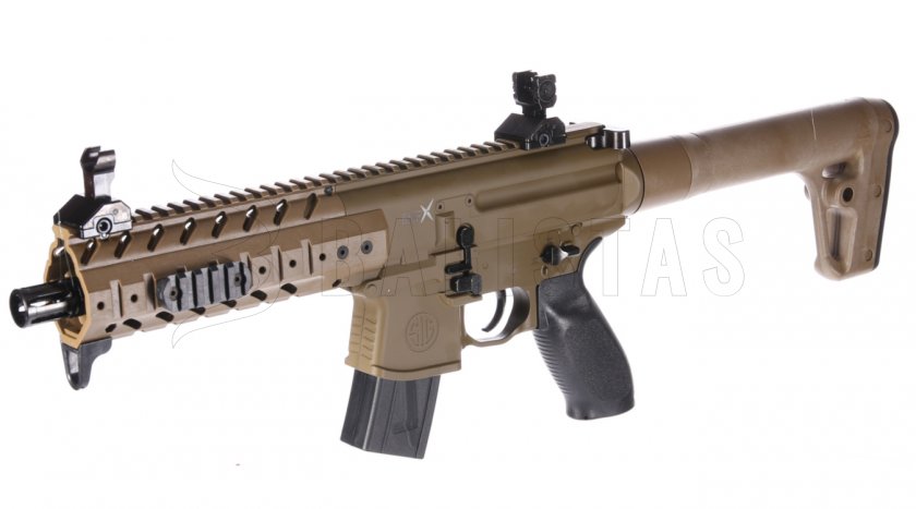 Luchtbuks Sig Sauer MPX 4,5mm FDE Sand met collimator