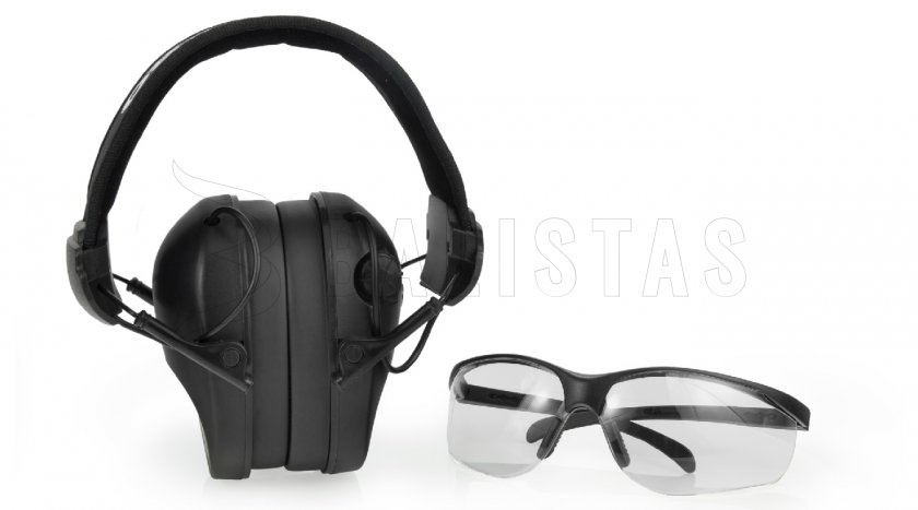 Koptelefoon RealHunter Active Pro Zwart + Bril