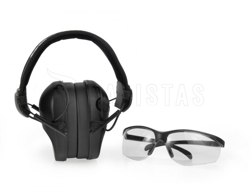 Koptelefoon RealHunter Active Pro Zwart + Bril