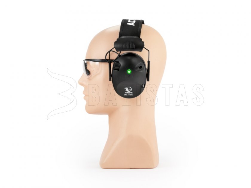 Koptelefoon RealHunter Active Pro Zwart + Bril