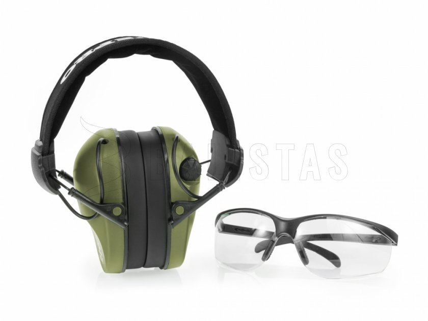 Koptelefoon RealHunter Active Pro Groen + Bril
