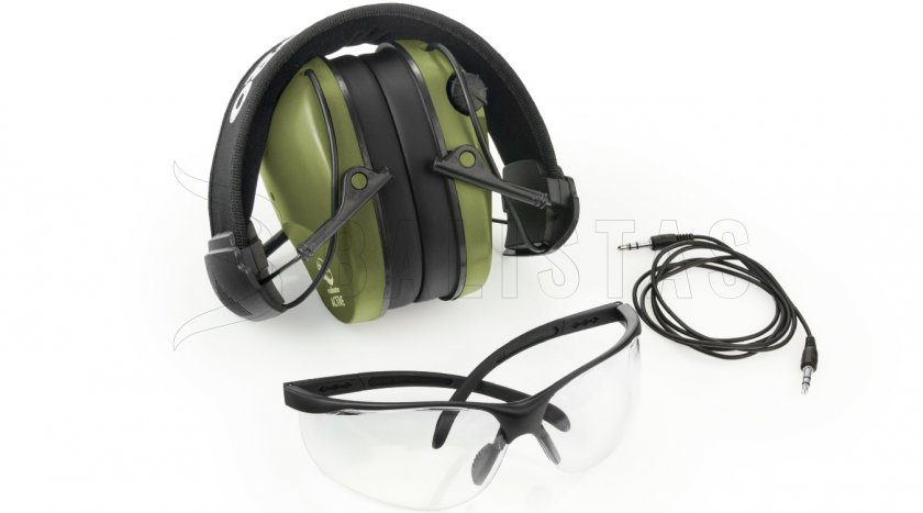Koptelefoon RealHunter Active Pro Groen + Bril