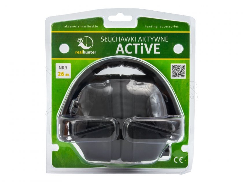 Koptelefoon RealHunter Active zwart