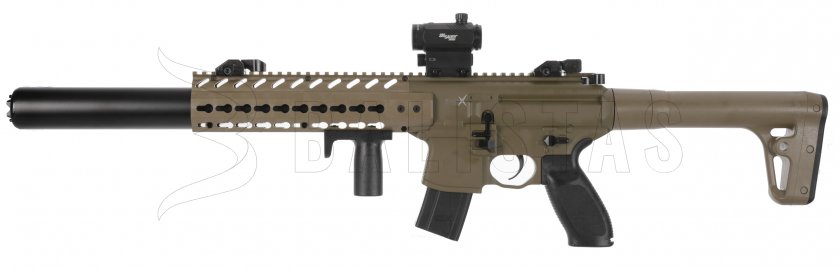 Luchtgeweer Sig Sauer MCX FDE 4,5mm met collimator