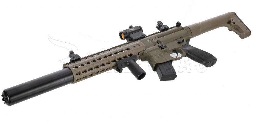 Luchtgeweer Sig Sauer MCX FDE 4,5mm met collimator