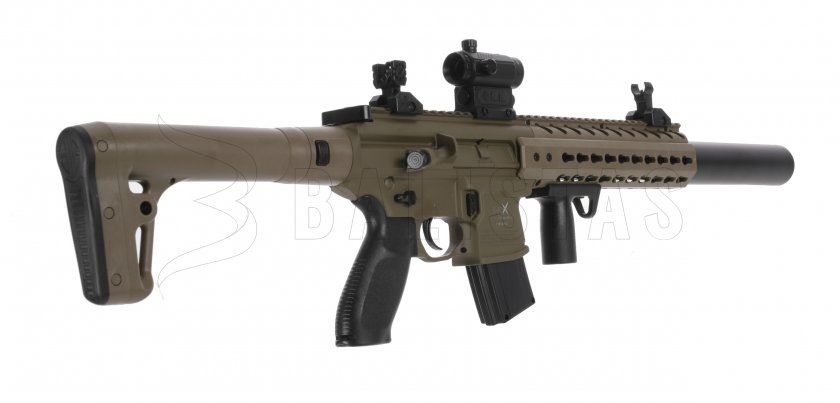 Luchtgeweer Sig Sauer MCX FDE 4,5mm met collimator