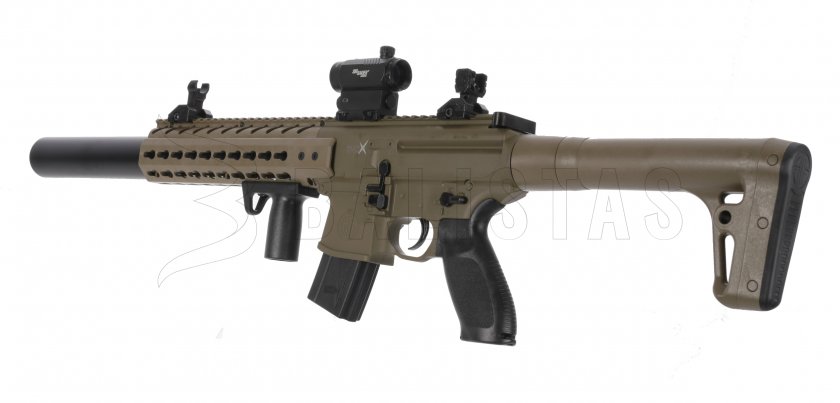 Luchtgeweer Sig Sauer MCX FDE 4,5mm met collimator