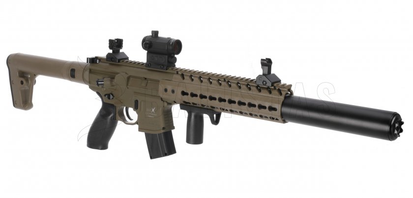 Luchtgeweer Sig Sauer MCX FDE 4,5mm met collimator
