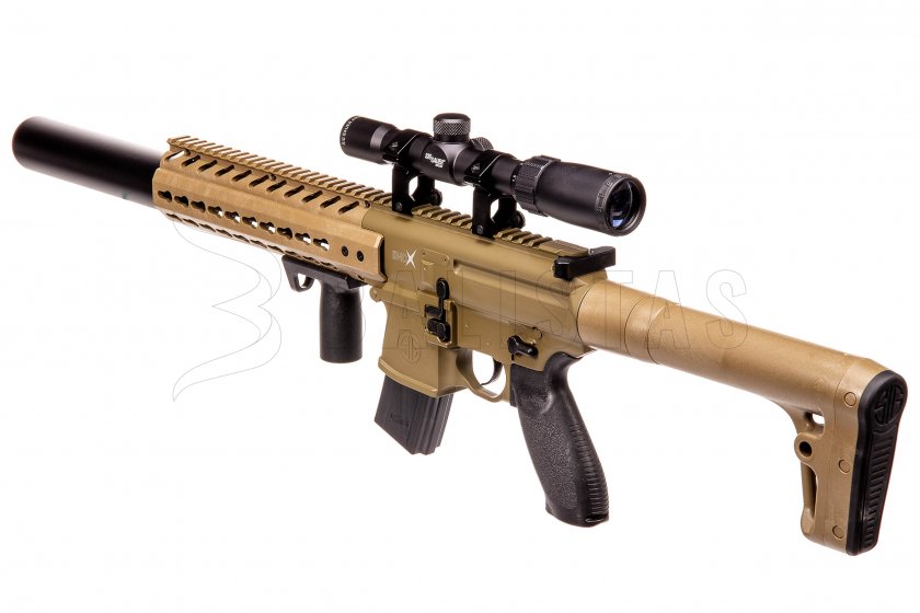 Luchtgeweer Sig Sauer MCX FDE 4,5mm met richtkijker