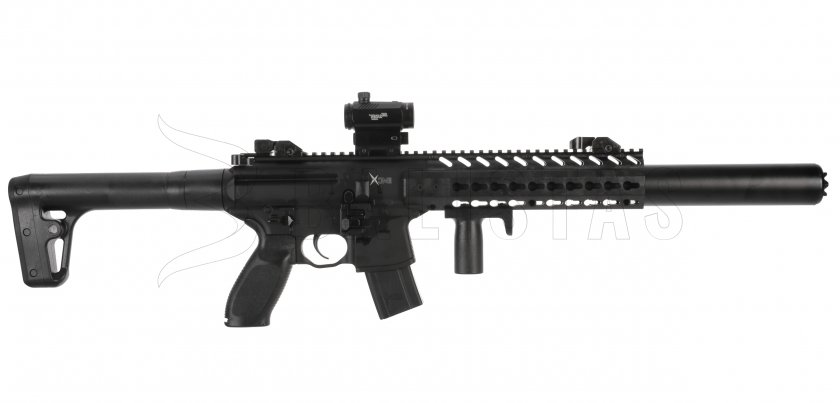 Luchtbuks Sig Sauer MCX 4,5mm met red dot collimator