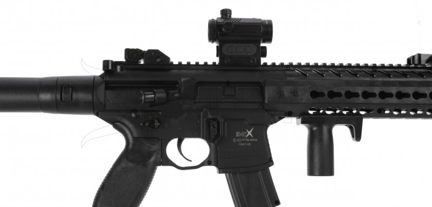 Luchtbuks Sig Sauer MCX 4,5mm met red dot collimator