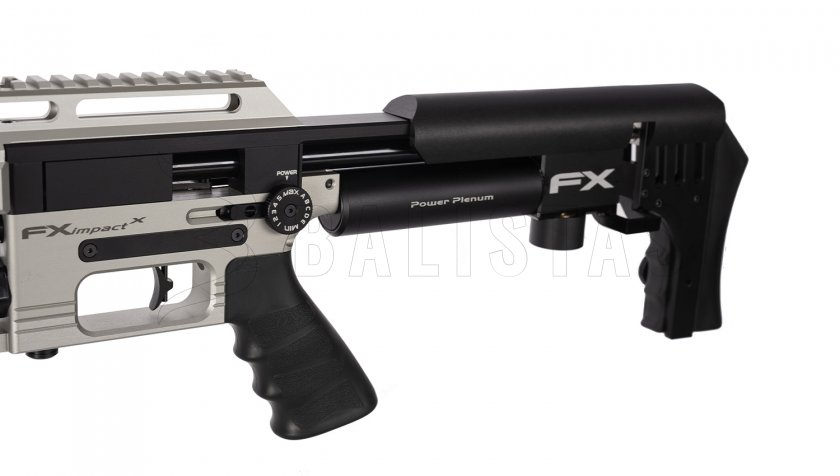 Luchtbuks FX Impact MKII, Power Plenum, Silver 5,5mm