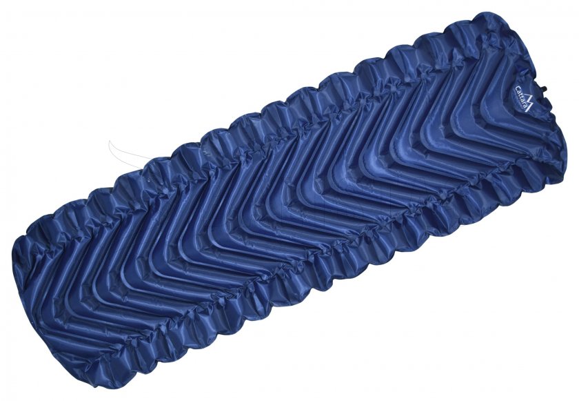 Opblaasbare slaapmat Track 5cm blauw