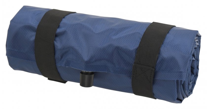 Opblaasbare slaapmat Track 5cm blauw