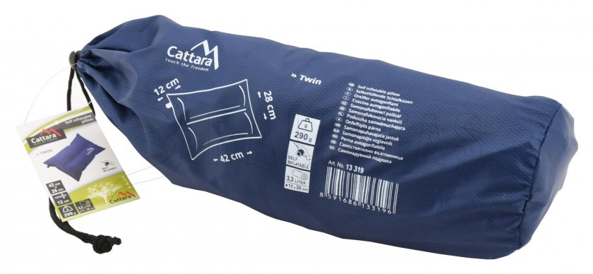 Zelfopblazend kussen Twin blauw