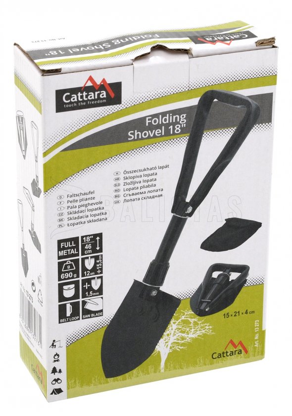 Opvouwbare metalen schop 46 cm