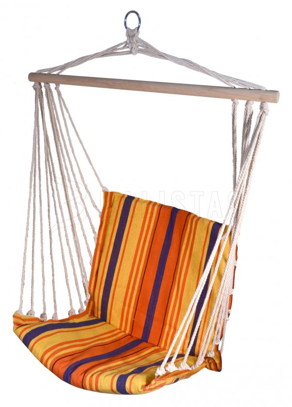 Hangstoel hangmat 95x50cm rood-oranje