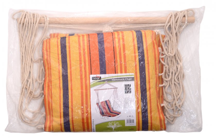 Hangstoel hangmat 95x50cm rood-oranje