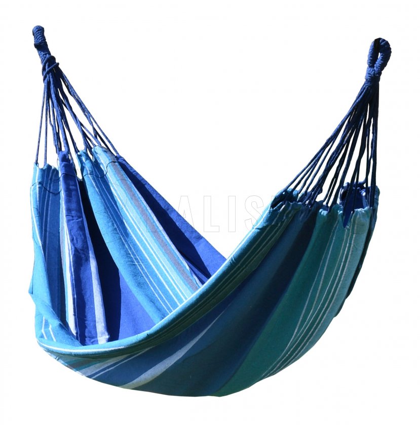 Hangmat TEXTIL 200x100 cm blauw-wit