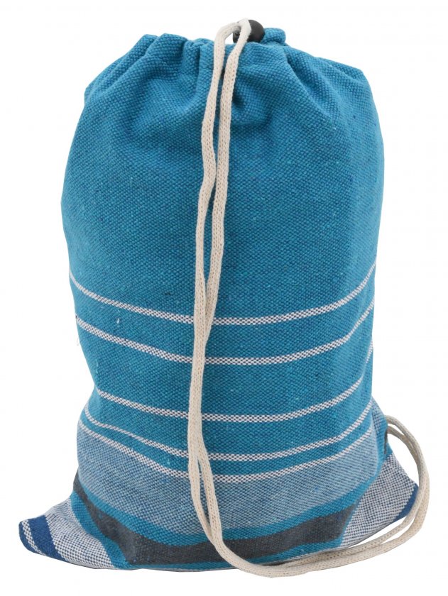 Hangmat TEXTIL 200x100 cm blauw-wit
