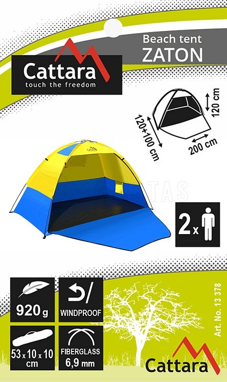 Strandtentje ZATON 200x120x120 cm