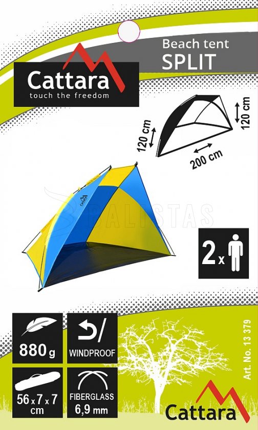 Strandtenten SPLIT 200x120x120 cm