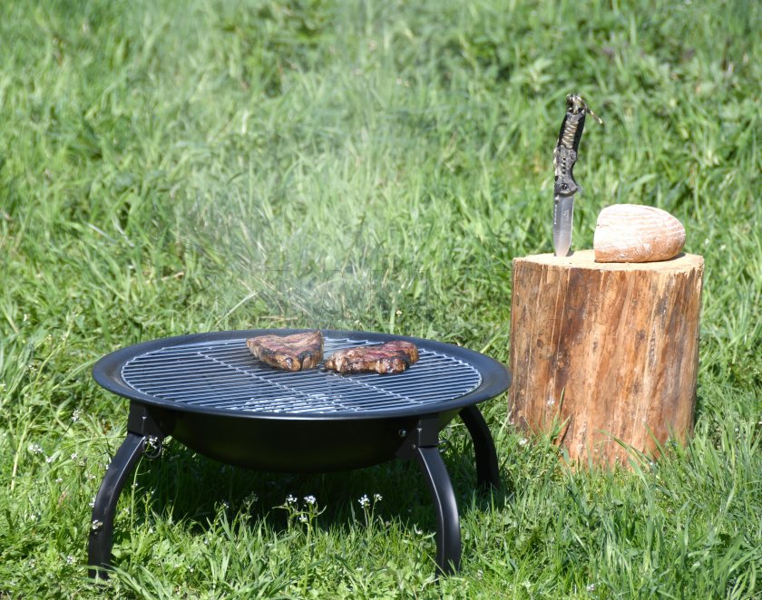 Vesuv vuurplaats met grillrooster met deksel