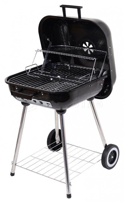 Houtskoolbarbecue rechthoekig Trapani 46 cm