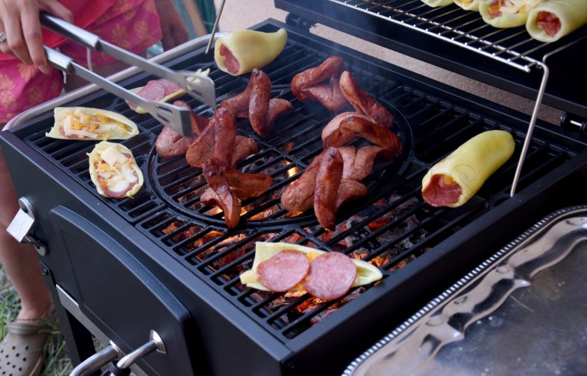 Houtskoolbarbecue Royal gietijzeren rooster