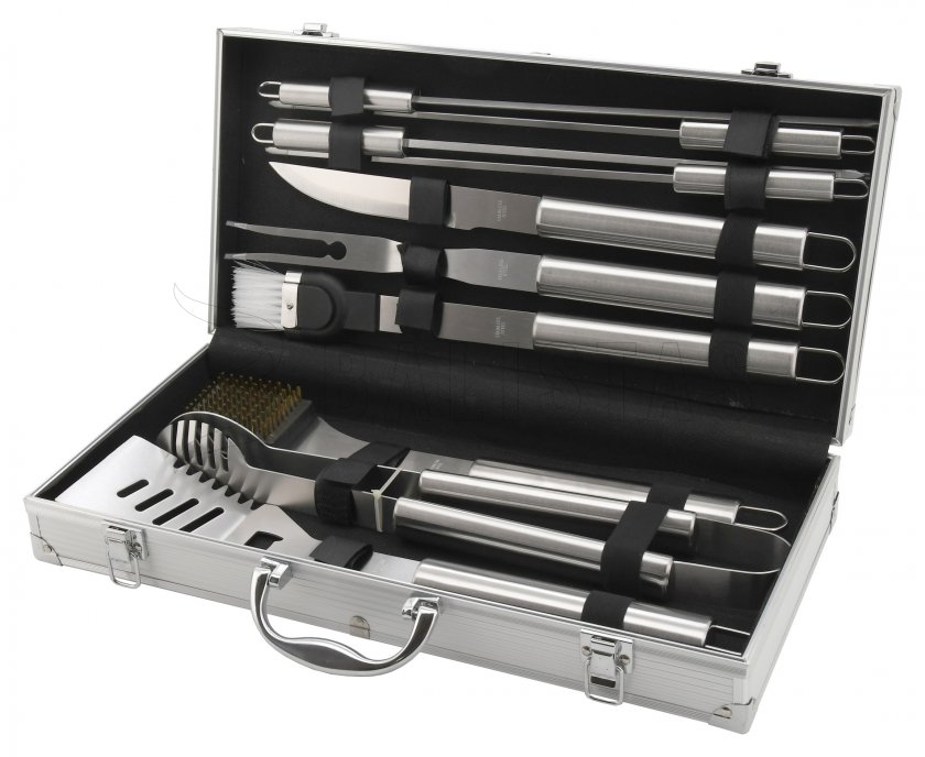 Grilgereedschap set 11 stuks ALU koffer
