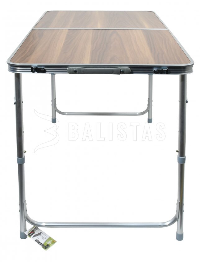 Klapbare kampeertafel Double teleskopisch bruin