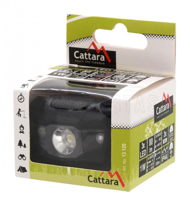 Hoofdlamp LED 80 lm zwart