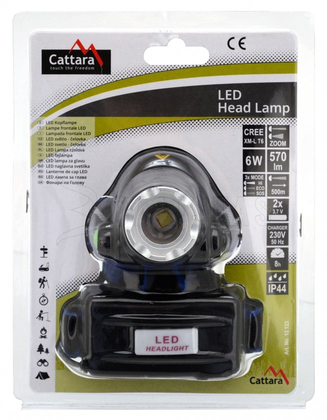 Hoofdlamp LED 570 lm zoom