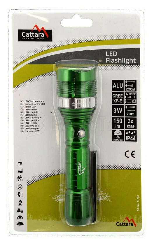 Zaklamp LED 150 lm ZOOM 3 functies