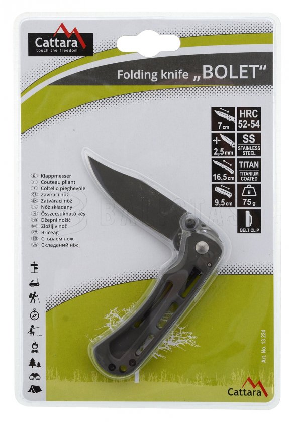 Vouwmes BOLET met vergrendeling 16,5 cm