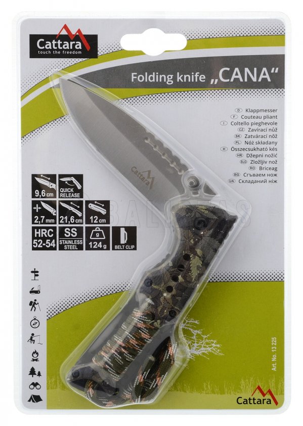 Vouwmes Cana met vergrendeling 21,6 cm