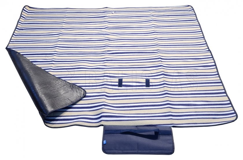 Picknickdeken Fleece 150x135 cm blauw