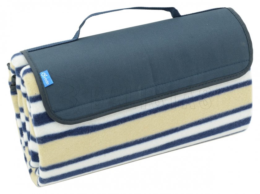 Picknickdeken Fleece 150x135 cm blauw
