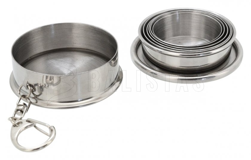 Opvouwbare roestvrijstalen beker 60 ml