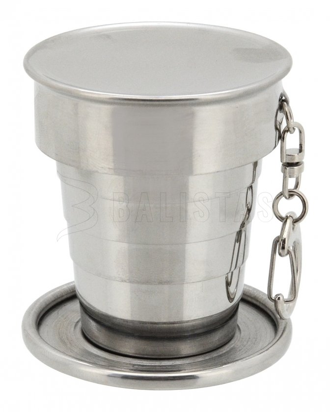 Opvouwbare roestvrijstalen beker 60 ml