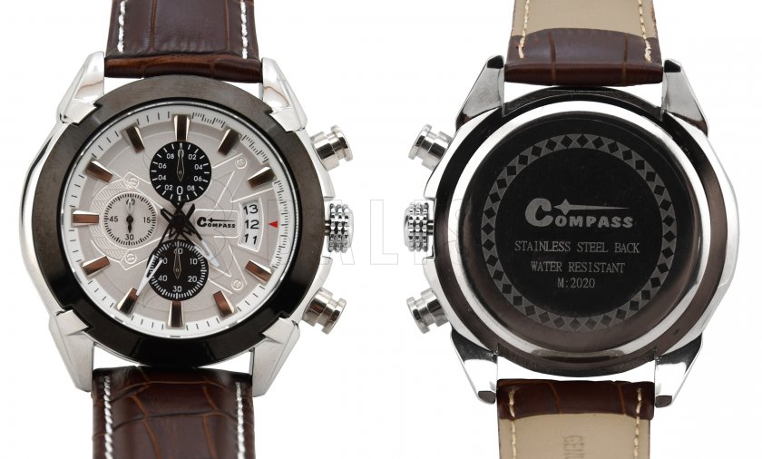 Horloge Chrono White Compass