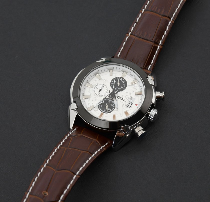 Horloge Chrono White Compass