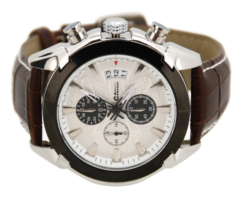 Horloge Chrono White Compass