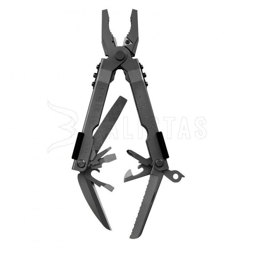 Multifunctionele tang Gerber MP 600 met platte bekken en MOLLE-foedraal