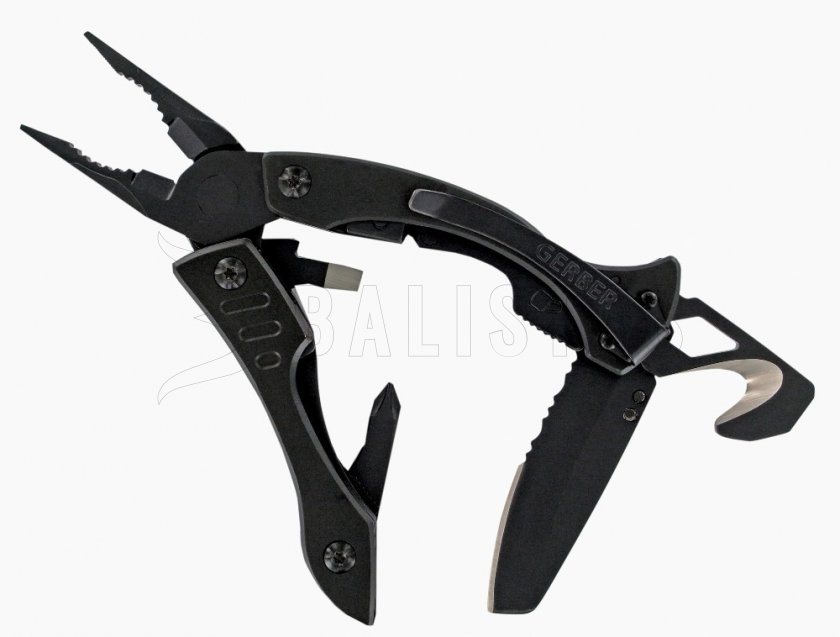 Multitooltang Gerber Crucial, zwart